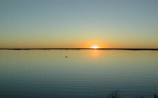 Lake Waco at sunset